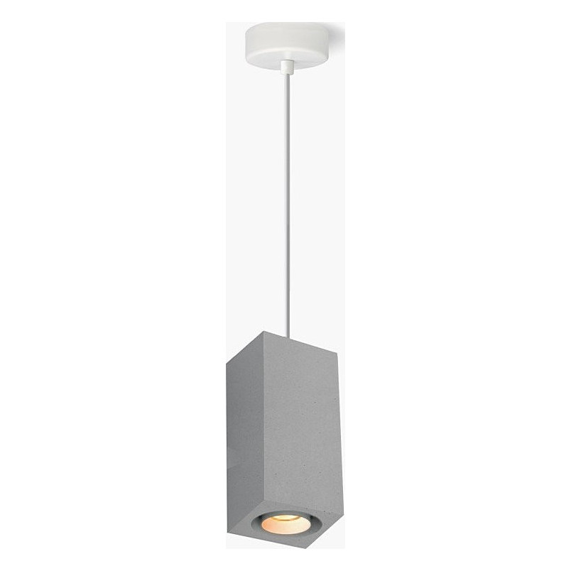 Lampa betonowa Kanopus 2 Lumatix | Loftowa lampa wisząca szara