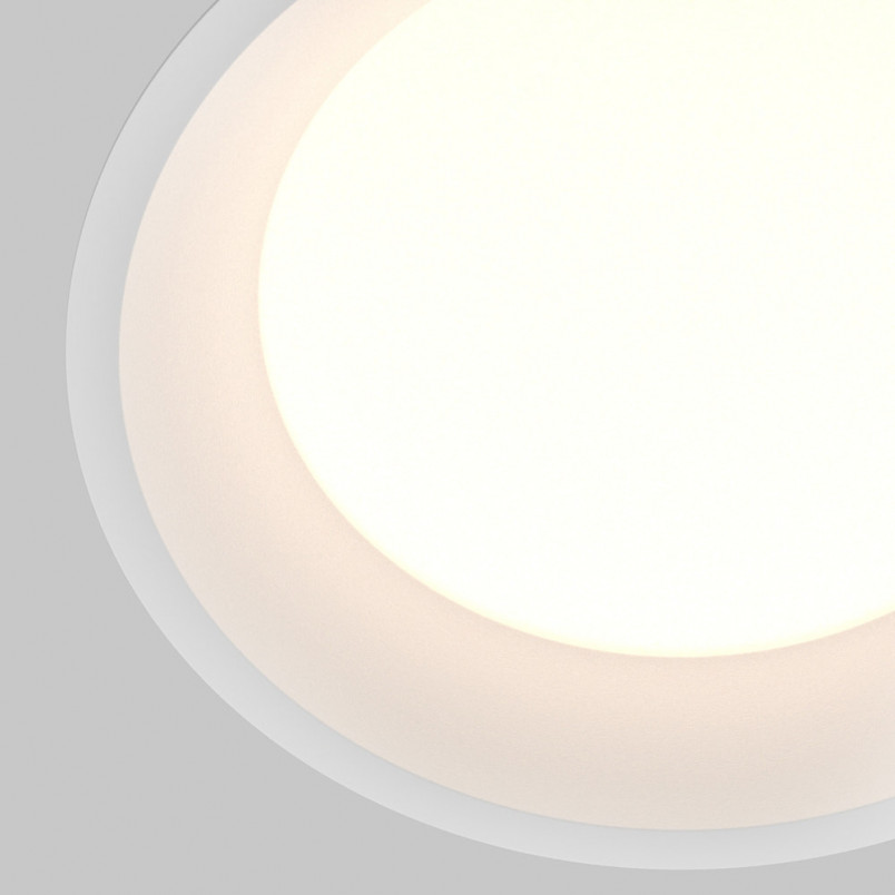 Lampa podtynkowa LED Maytoni Okno - Biała, IP44, 17.5cm