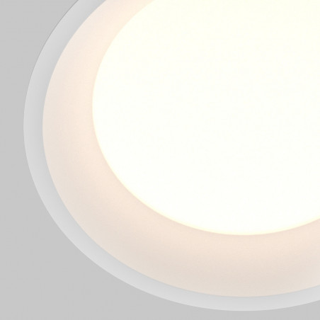 Lampa podtynkowa LED Maytoni Okno - Biała, IP44, 17.5cm