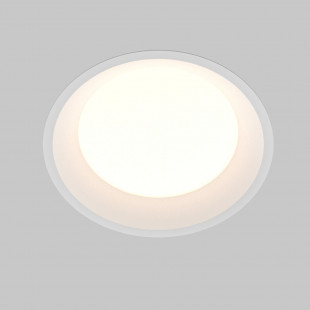 Lampa podtynkowa LED Maytoni Okno - Biała, IP44, 17.5cm