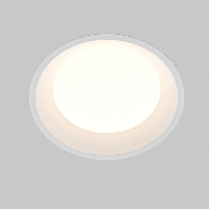 Lampa podtynkowa LED Maytoni Okno - Biała, IP44, 17.5cm
