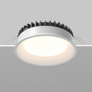 Lampa podtynkowa LED Maytoni Okno - Biała, IP44, 17.5cm
