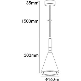 Lampa Betonowa Wisząca Porcjon Szara Lumatix | Loftowa