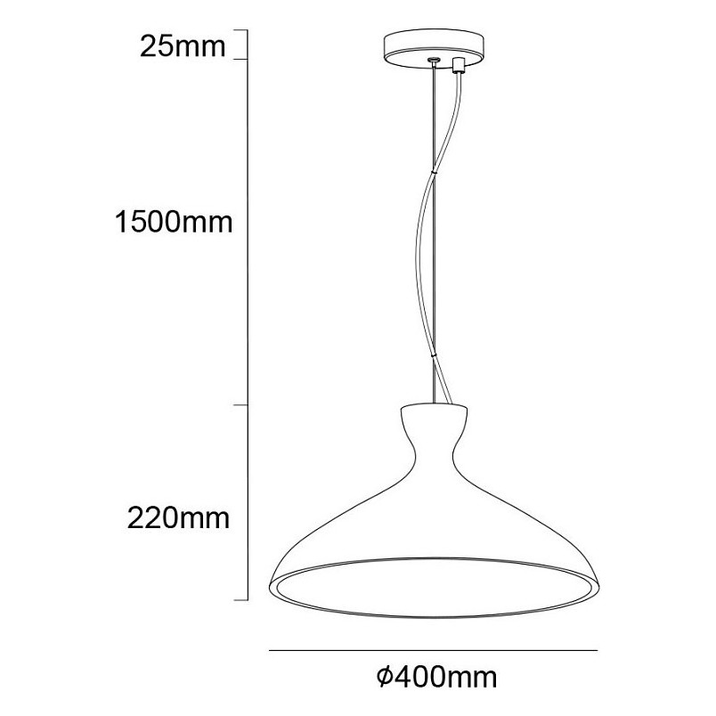 Lampa betonowa Shaula 40cm | Lumatix - Loft i Japandi