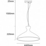Lampa betonowa Shaula 40cm | Lumatix - Loft i Japandi