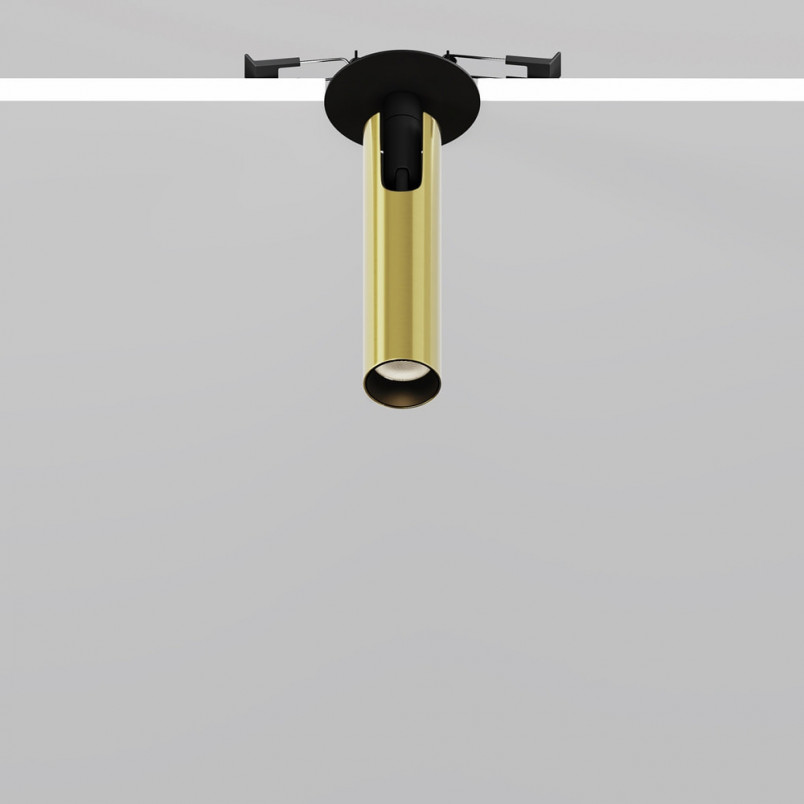 Reflektor sufitowy Focus T LED Maytoni | Mosiądz, 3000K