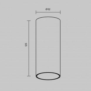 Lampa tuba LED Focus Maytoni - ściemniana, biała, 5.2cm