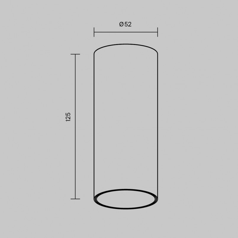 Lampa tuba LED Focus Maytoni - ściemniana, biała, 5.2cm