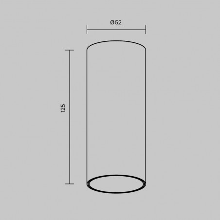 Lampa Tuba LED Focus Maytoni | Nowoczesny Spot Natynkowy