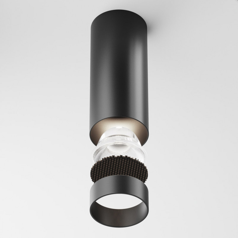 Lampa Maytoni Focus LED - Czarna, Natynkowa | Sklep z Oświetleniem
