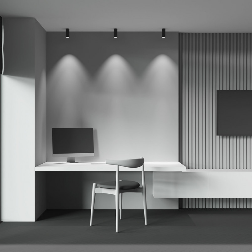 Lampa Maytoni Focus LED - Czarna, Natynkowa | Sklep z Oświetleniem