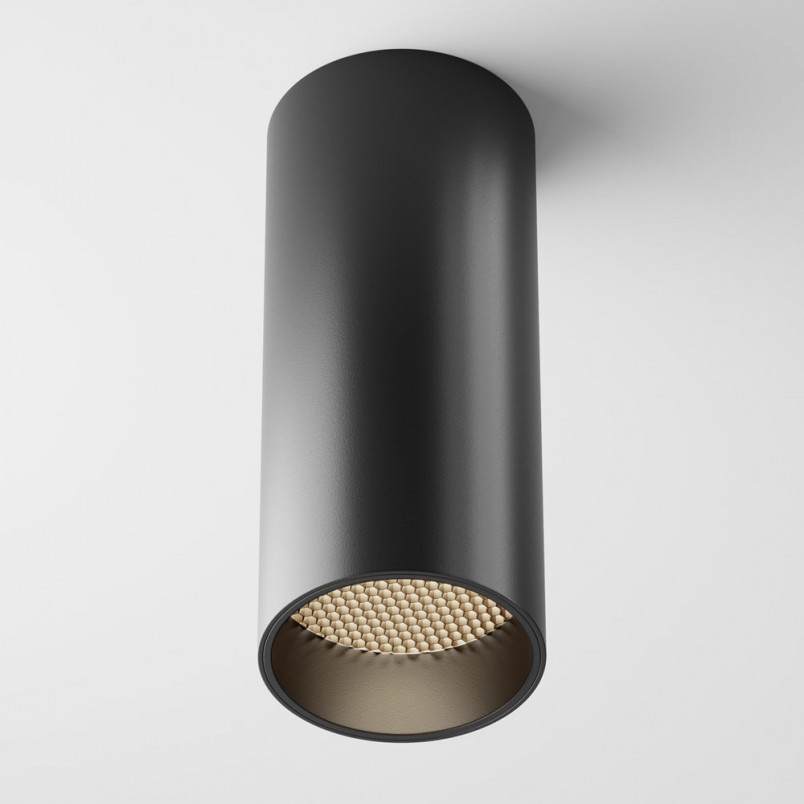 Lampa tuba LED Focus Maytoni | Spot natynkowy czarny