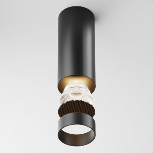 Lampa tuba LED Focus Maytoni | Spot natynkowy czarny