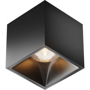 Lampa spot kwadratowa LED Alfa Maytoni | Czarna, ściemniana