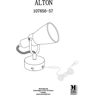 Kinkiet Retro Alton Biały Markslojd | Loft & Vintage
