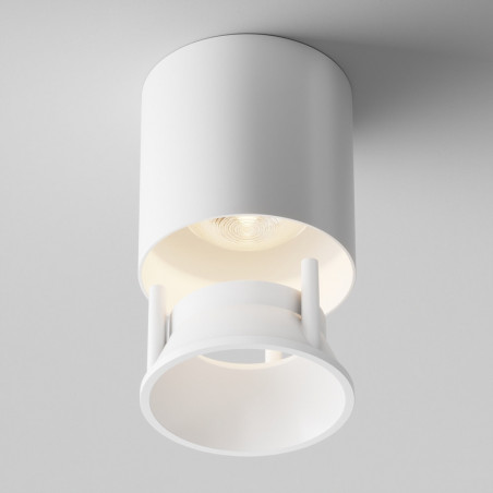 Ramka do lampy LED Maytoni Alfa - biała, 6,7cm | Najlepsza cena