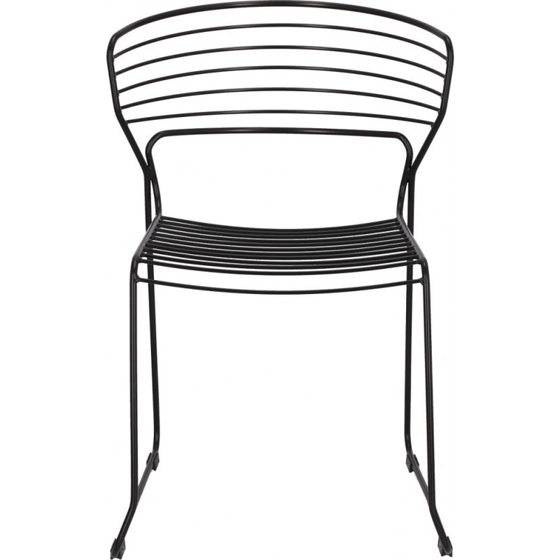 Krzesło druciane Hilly czarne Intesi - Nowoczesny design