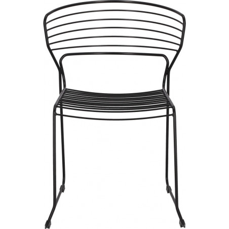 Krzesło druciane Hilly czarne Intesi - Nowoczesny design