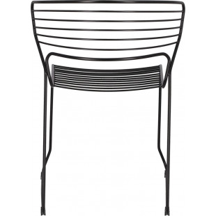 Krzesło druciane Hilly czarne Intesi - Nowoczesny design