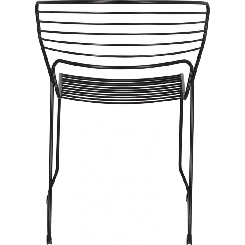 Krzesło druciane Hilly czarne Intesi - Nowoczesny design
