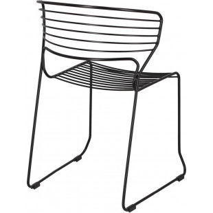 Krzesło druciane Hilly czarne Intesi - Nowoczesny design