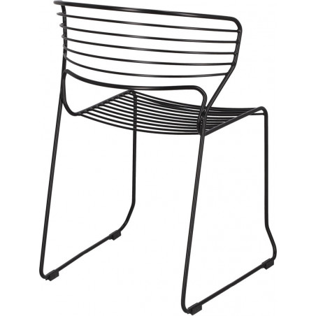 Krzesło druciane Hilly czarne Intesi - Nowoczesny design