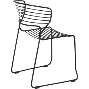 Krzesło druciane Hilly czarne Intesi - Nowoczesny design