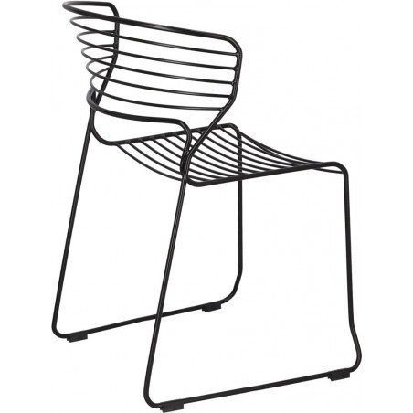 Krzesło druciane Hilly czarne Intesi - Nowoczesny design