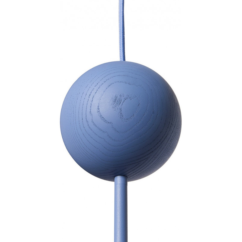 Lampa Wisząca Szklana Kula Niebieska Ummo | Oio 15cm