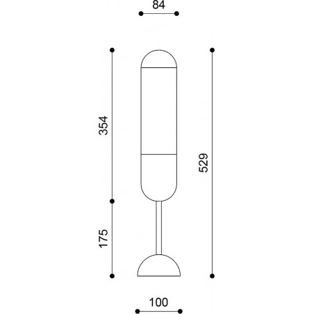 Lampa nocna Funsui Ummo | Design, szkło, drewno | Kup online