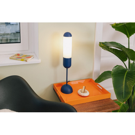Lampa nocna Funsui Ummo | Niebieska, Szklana | Sklep Lamp