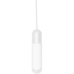Lampa wisząca Funsui - biała, drewno i szkło | Ummo