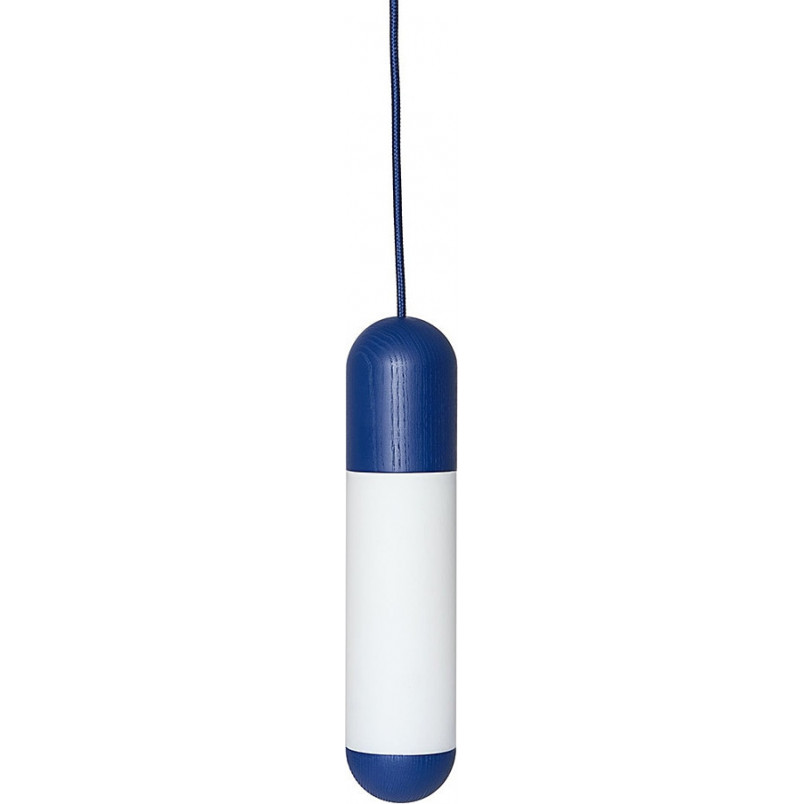 Lampa wisząca szklana Funsui | Ummo - Niebieski Design
