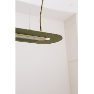 Lampa wisząca Senkei C LED - Ummo | Zielona, 138cm