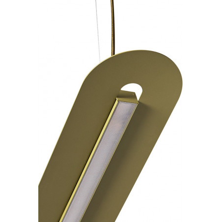 Lampa wisząca Senkei C LED - Ummo | Zielona, 138cm