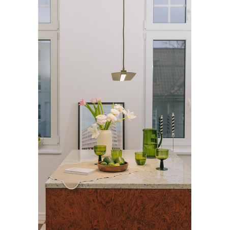 Lampa wisząca Senkei B LED - Zielona, Oliwkowa | Ummo