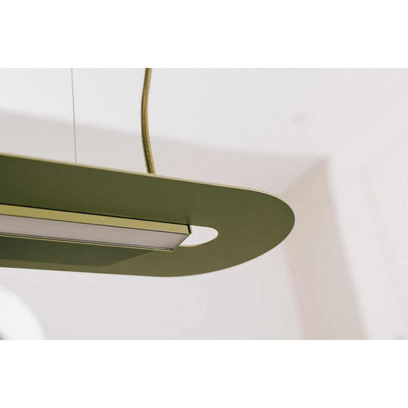Lampa wisząca Senkei B LED - Zielona, Oliwkowa | Ummo