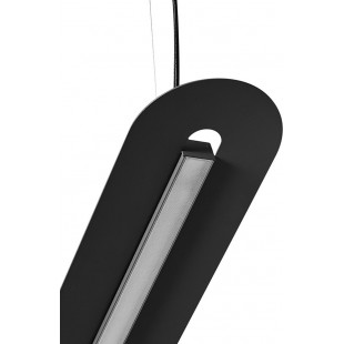 Lampa wisząca LED Senkei B - czarna, 118,4cm | Ummo