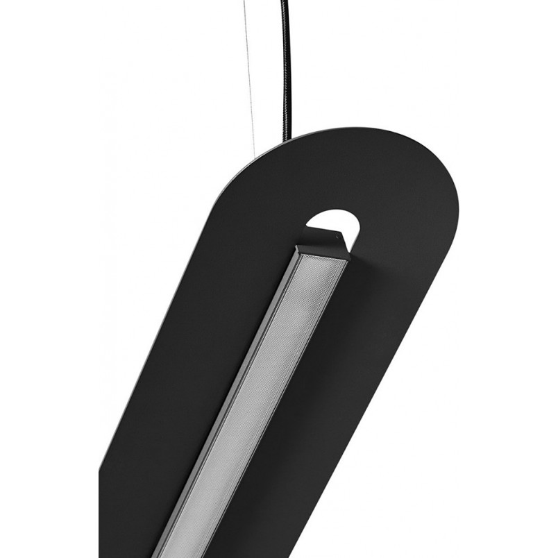 Lampa wisząca LED Senkei B - czarna, 118,4cm | Ummo