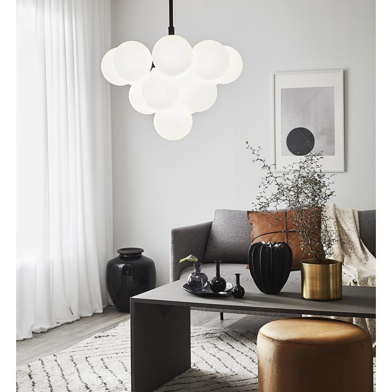 Lampa wisząca Merlot Markslojd - Szklane kule, biały/czarny
