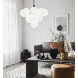 Lampa wisząca Merlot Markslojd - Szklane kule, biały/czarny