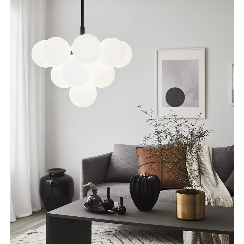 Lampa wisząca Merlot Markslojd - Szklane kule, biały/czarny