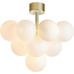Lampa sufitowa szklane kule glamour Merlot 56 Biały/Mosiądz marki Markslojd