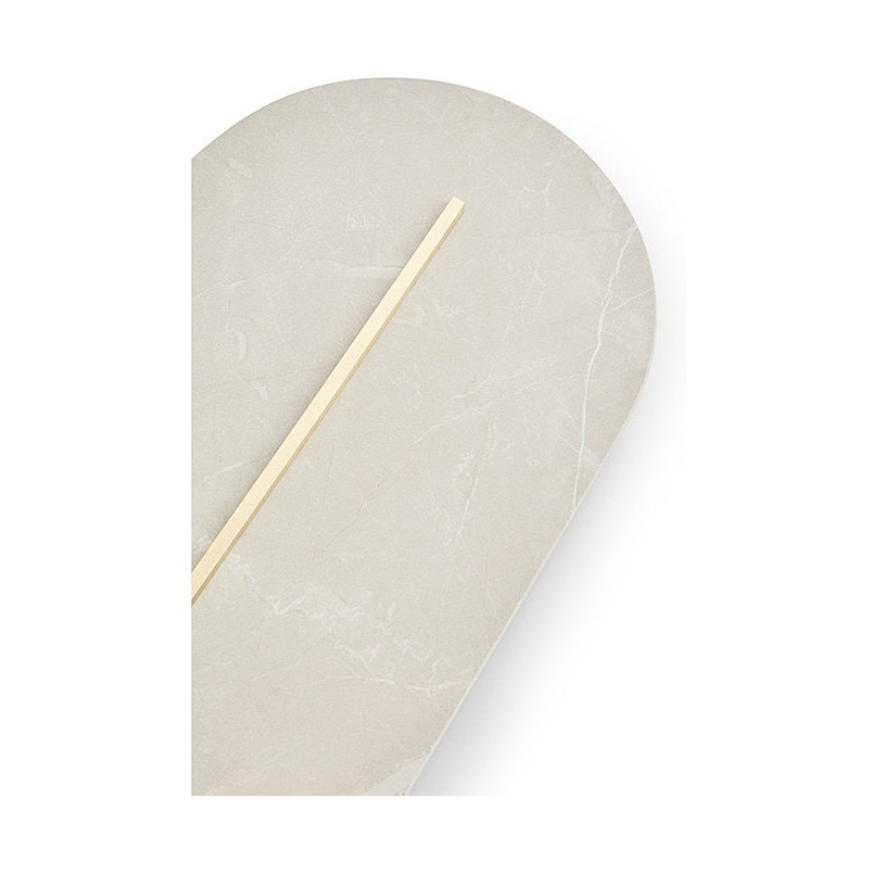 Kinkiet Rokke Stone Ummo: Beżowy, Owalny, Designerski