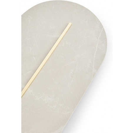 Kinkiet Rokke Stone Ummo: Beżowy, Owalny, Designerski