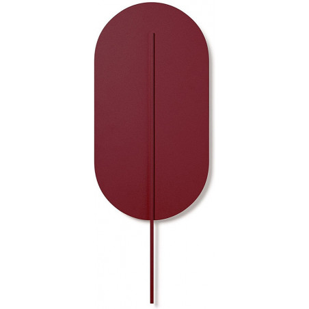 Kinkiet Owalny Rokke Burgundowy Ummo | Design i Elegancja