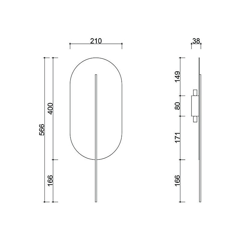 Kinkiet owalny beżowy Rokke Ummo | Elegancki design