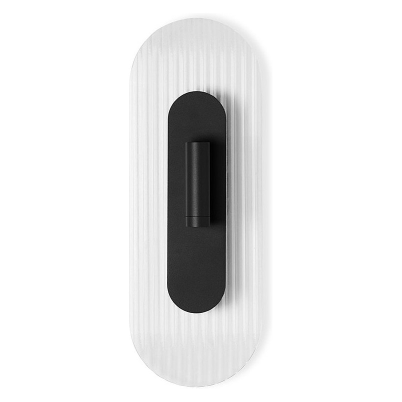 Kinkiet szklany Riflo W C LED czarny Ummo | Retro & Modern
