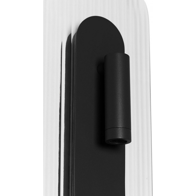 Kinkiet szklany Riflo W C LED czarny Ummo | Retro & Modern