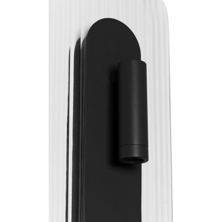 Kinkiet szklany Riflo W C LED czarny Ummo | Retro & Modern